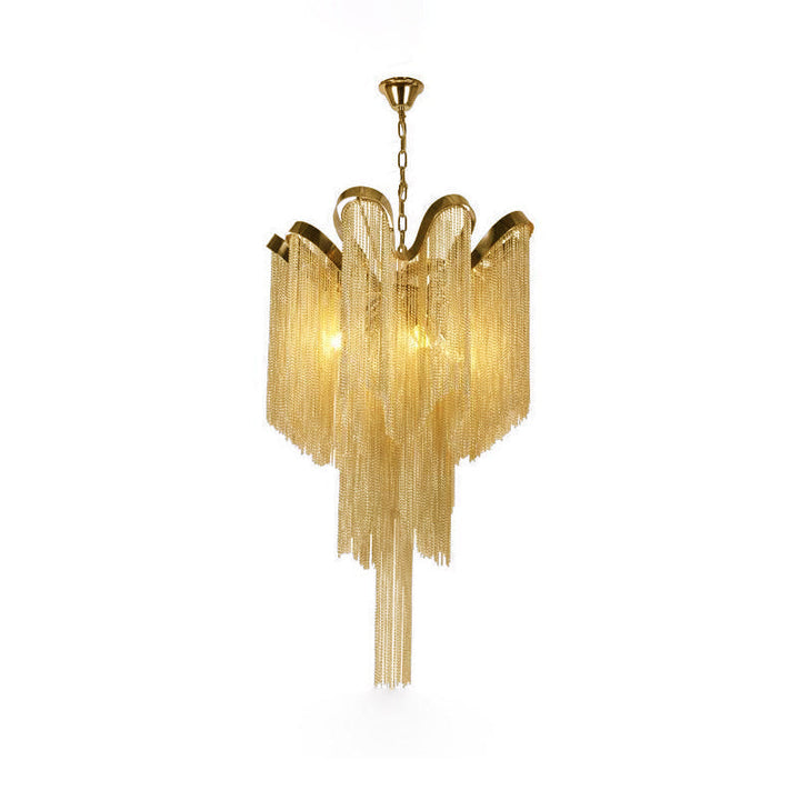 Lustra Suspension Lampe Chaîne en Nickel Coulant - Neutralighting