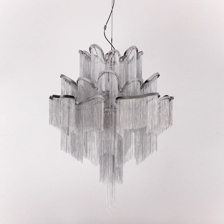 Lustra Suspension Lampe Chaîne en Nickel Coulant - Neutralighting