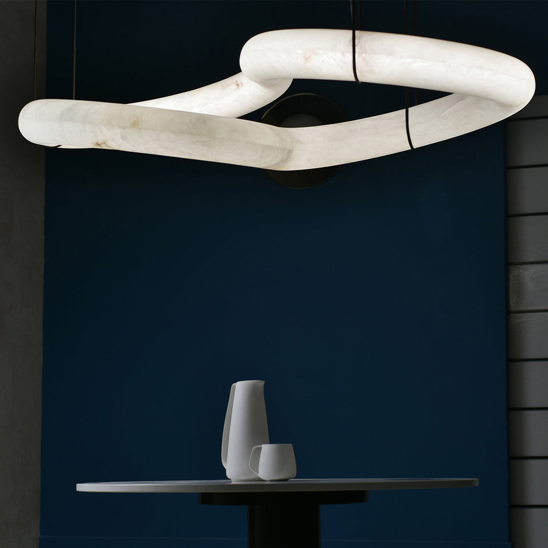 Utalyra Suspension en Albâtre Courbée - Neutralighting