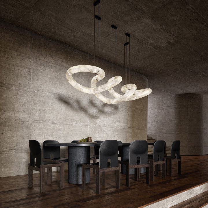 Utalyra Suspension en Albâtre Courbée - Neutralighting