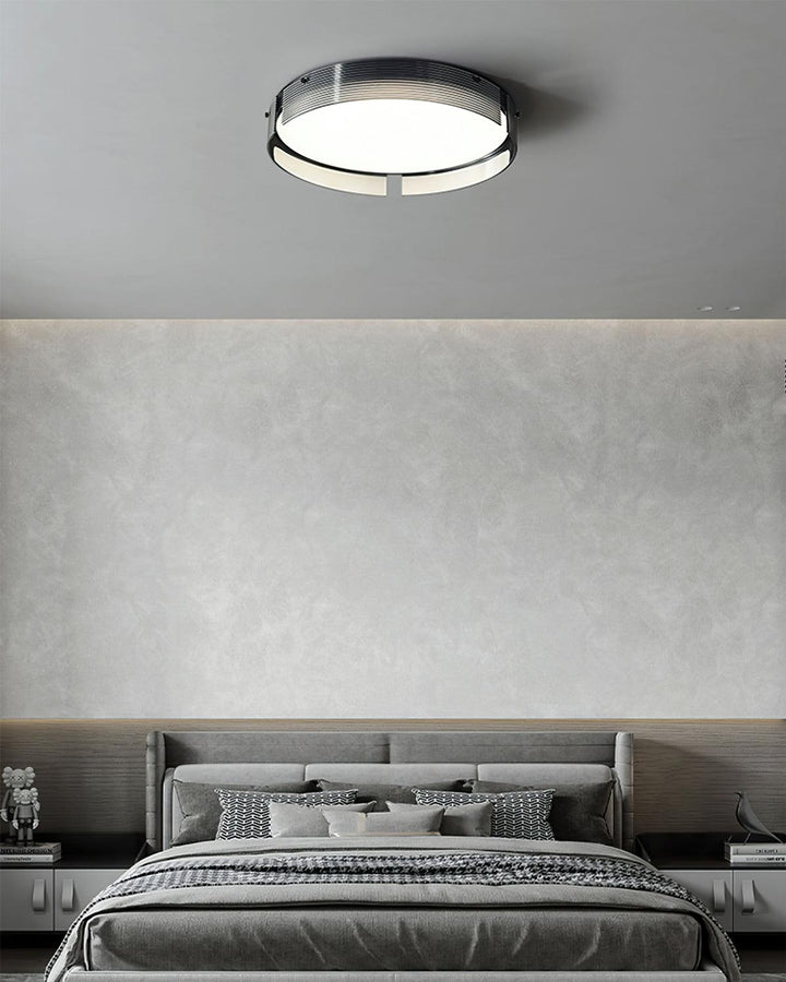 Stripe Lustre Plafonnier Moderne Laiton Lignes Élégantes - Neutralighting