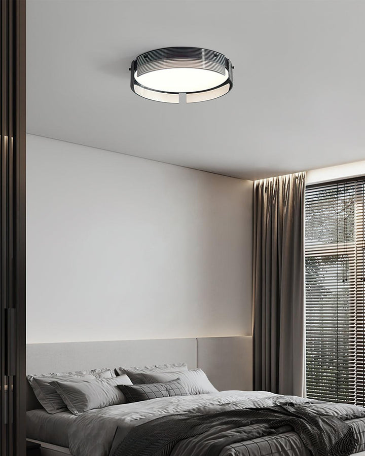Stripe Lustre Plafonnier Moderne Laiton Lignes Élégantes - Neutralighting