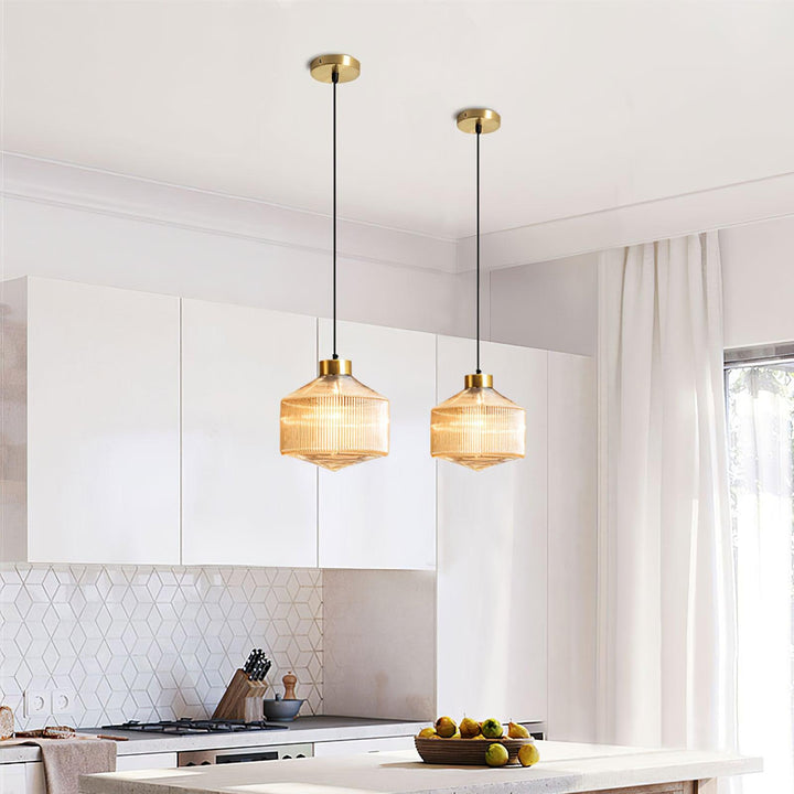 Velorarn Suspension Lampe Artistique en Verre - Neutralighting