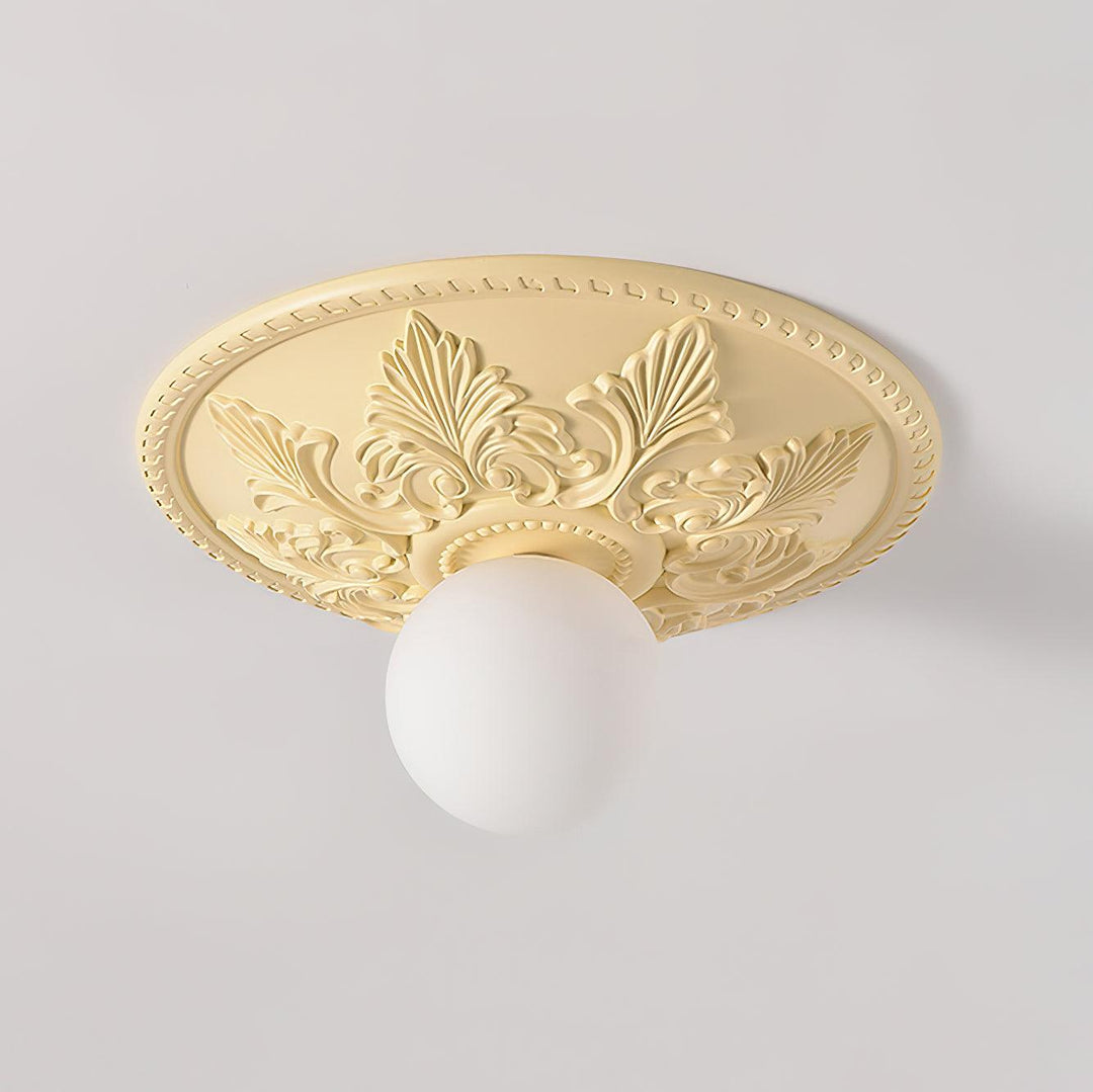 Aero Plafonnier Classique Globe en Résine et Verre - Neutralighting