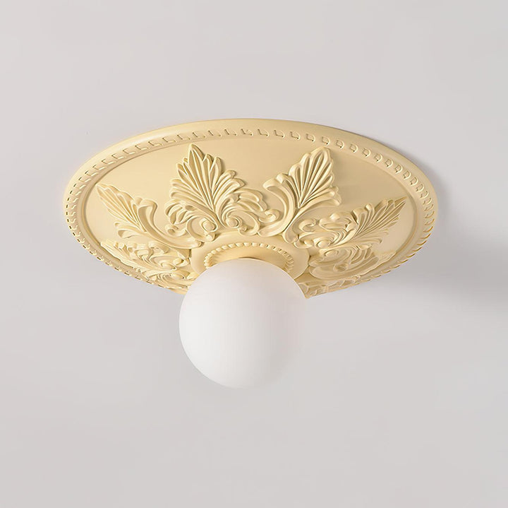 Aero Plafonnier Classique Globe en Résine et Verre - Neutralighting