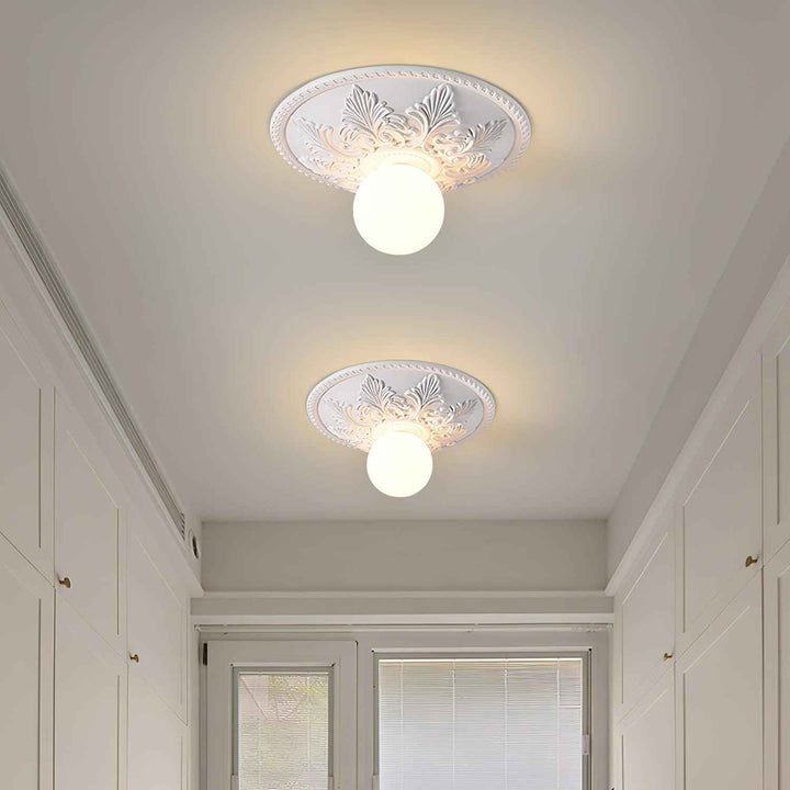 Aero Résine 30cm Blanc LED 5W
