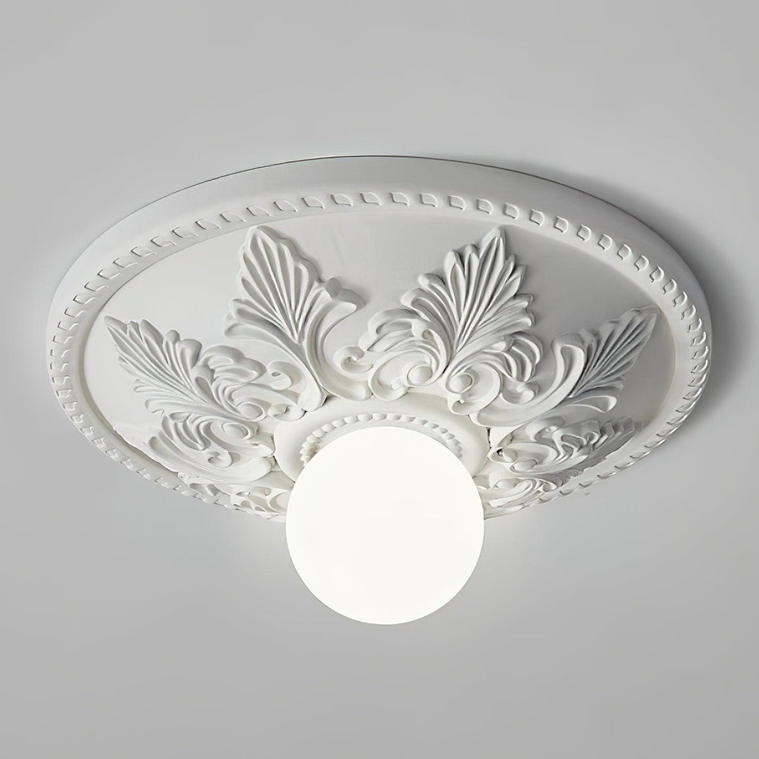 Aero Plafonnier Classique Globe en Résine et Verre - Neutralighting