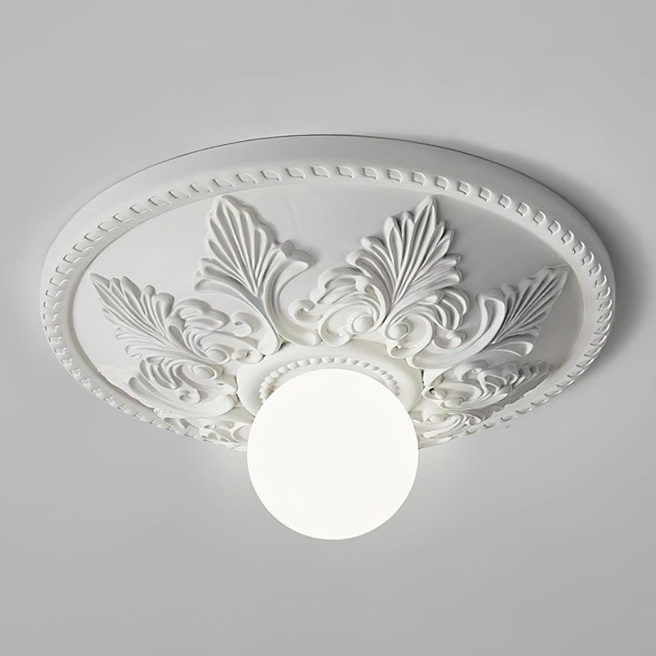 Aero Plafonnier Classique Globe en Résine et Verre - Neutralighting