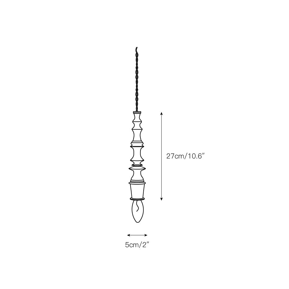Iraeiel Ancien Minimaliste Bois Suspension - Neutralighting