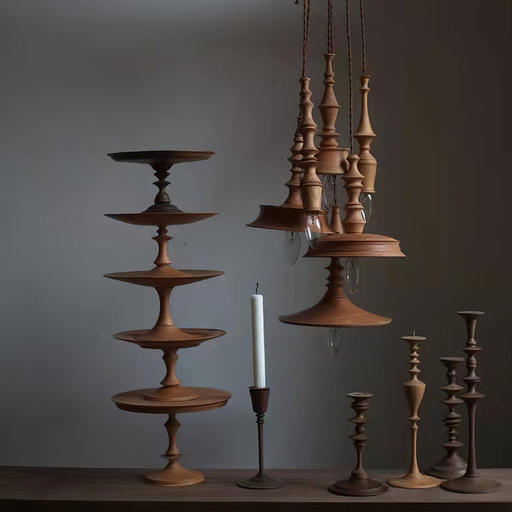 Tessira Suspension Industrielle en Bois - Neutralighting
