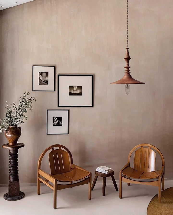 Iraeiel Ancien Minimaliste Bois Suspension - Neutralighting