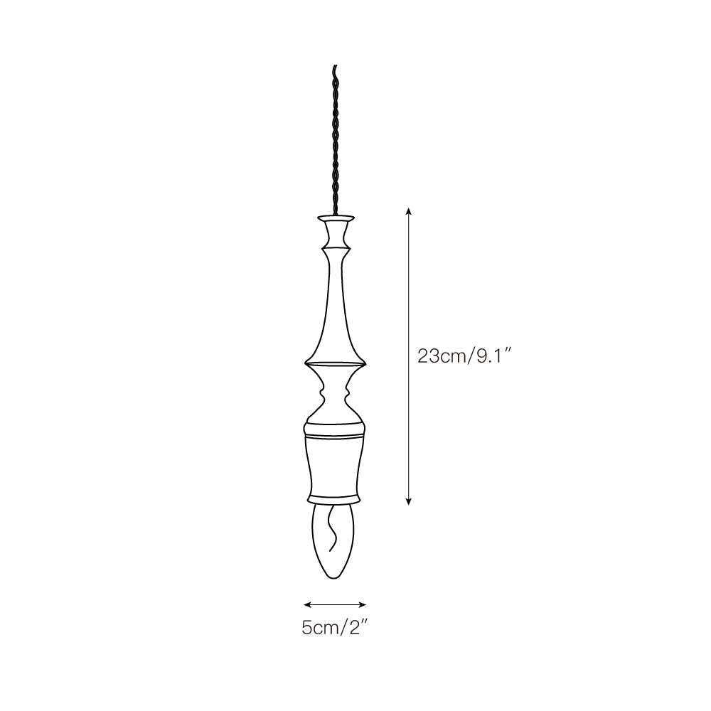 Iraeiel Ancien Minimaliste Bois Suspension - Neutralighting