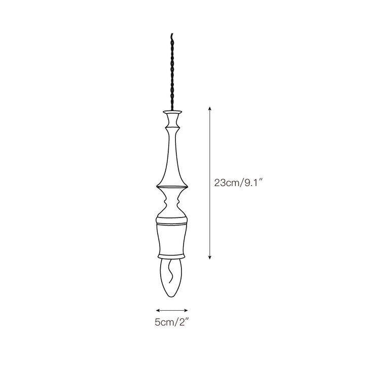 Iraeiel Ancien Minimaliste Bois Suspension - Neutralighting