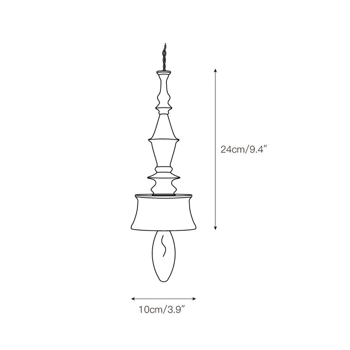 Iraeiel Ancien Minimaliste Bois Suspension - Neutralighting