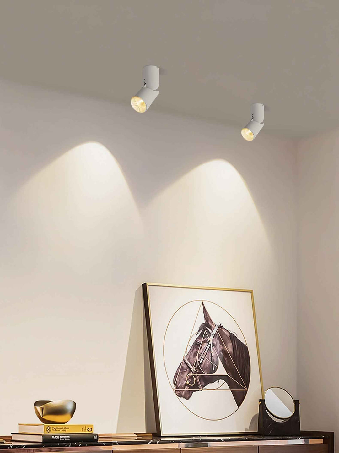 Lustra Métal 18cm Blanc LED 12W