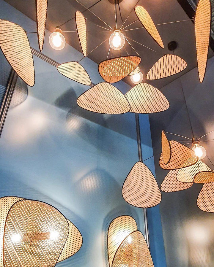Lustra Lampe Pendante Rattan Swag Industrielle - Neutralighting