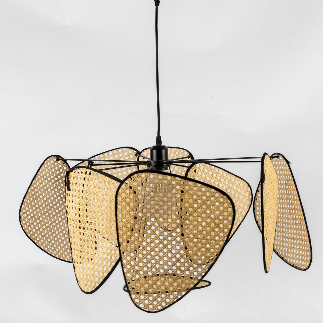 Lustra Chandelier Écran Cannage Suspension Rétro - Neutralighting