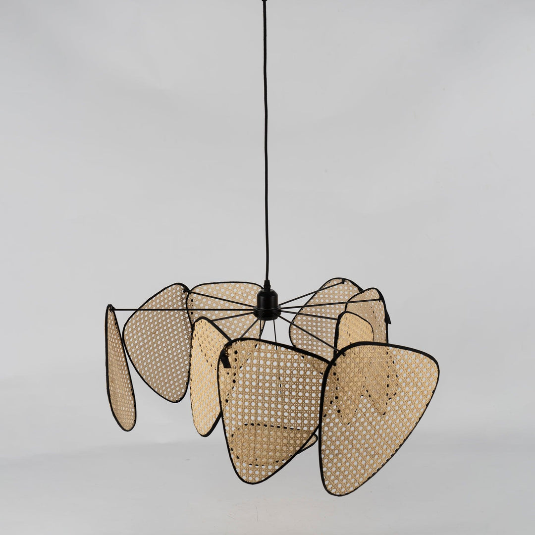 Lustra Chandelier Écran Cannage Suspension Rétro - Neutralighting