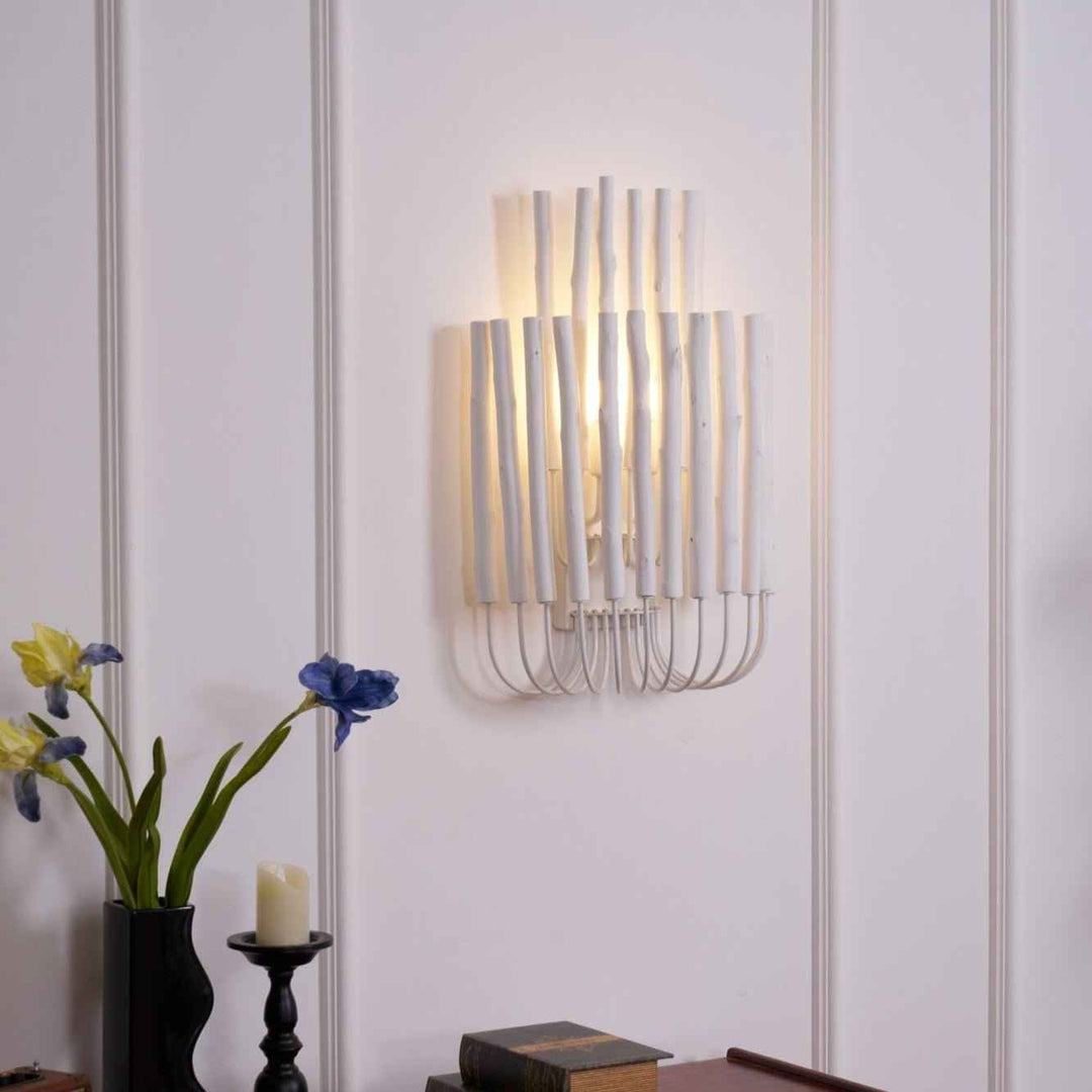 Vasilora Métal 35cm Blanc LED