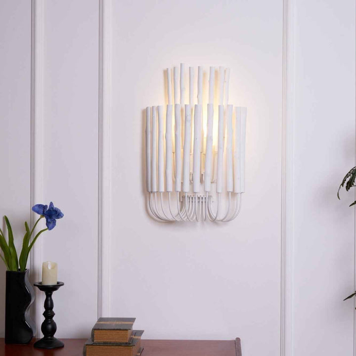 Vasilora Métal 35cm Blanc LED