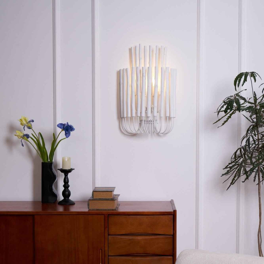 Vasilora Métal 35cm Blanc LED