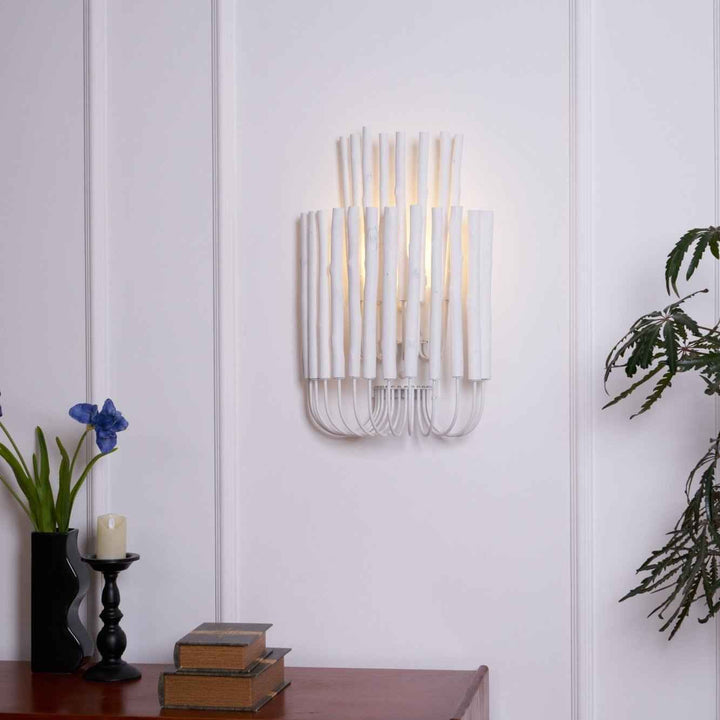 Vasilora Métal 35cm Blanc LED