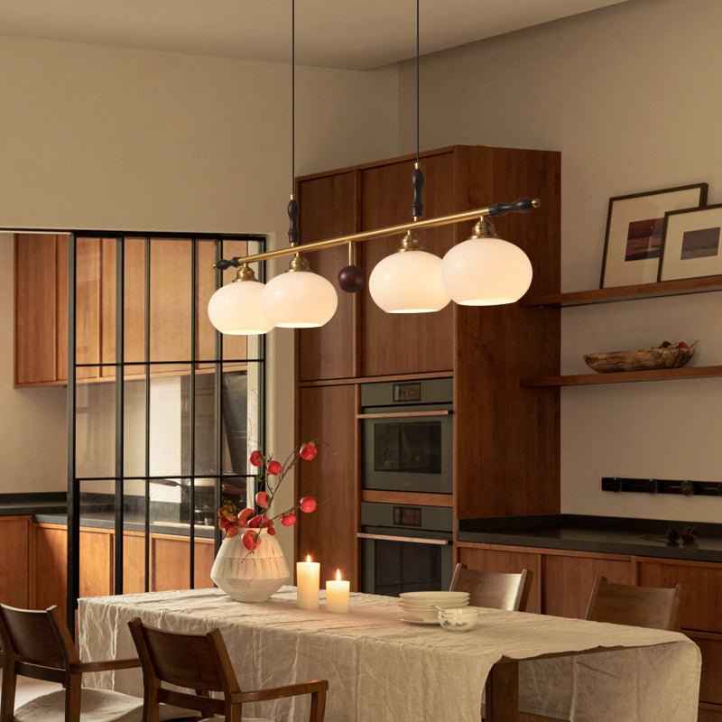 Sylvara Lampe Pendante en Bois et Verre Premium - Neutralighting