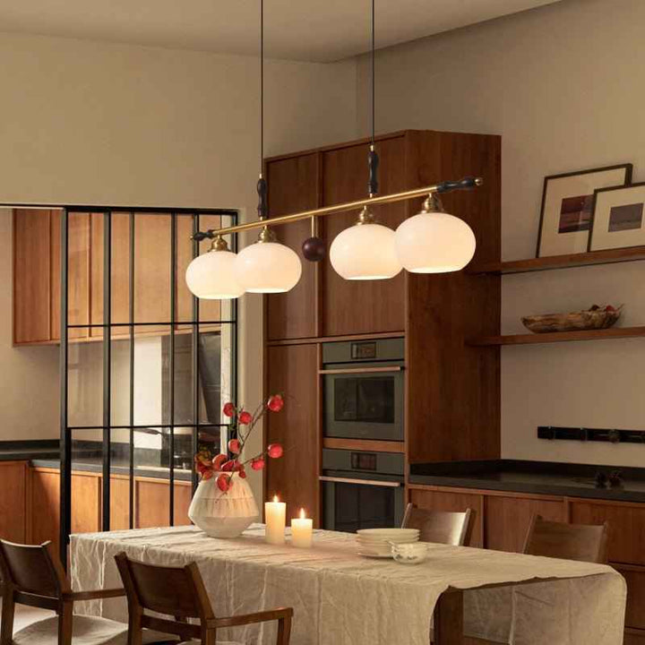 Sylvara Lampe Pendante en Bois et Verre Premium - Neutralighting
