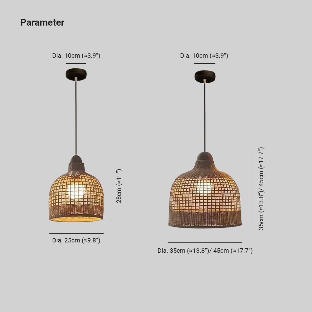 Ritta Suspension Rétro Bambou Maison d&