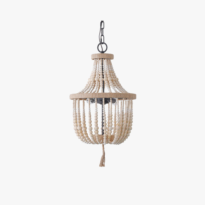 Silva Suspension LED Art Deco Design Métal/Bois Blanc/Bois Salon - Neutralighting
