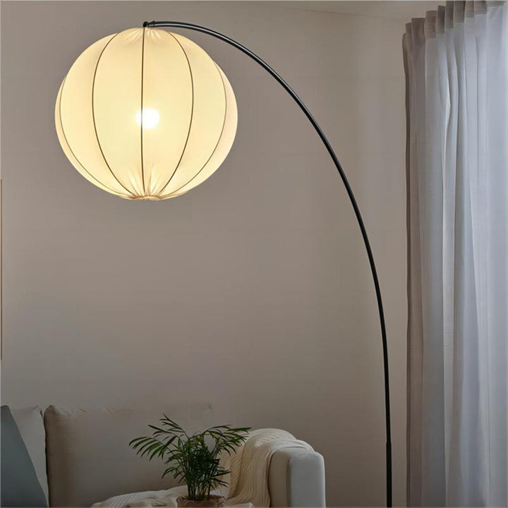 Ritta Suspension sphérique Minimaliste Métal/Tissu Blanc Salon - Neutralighting