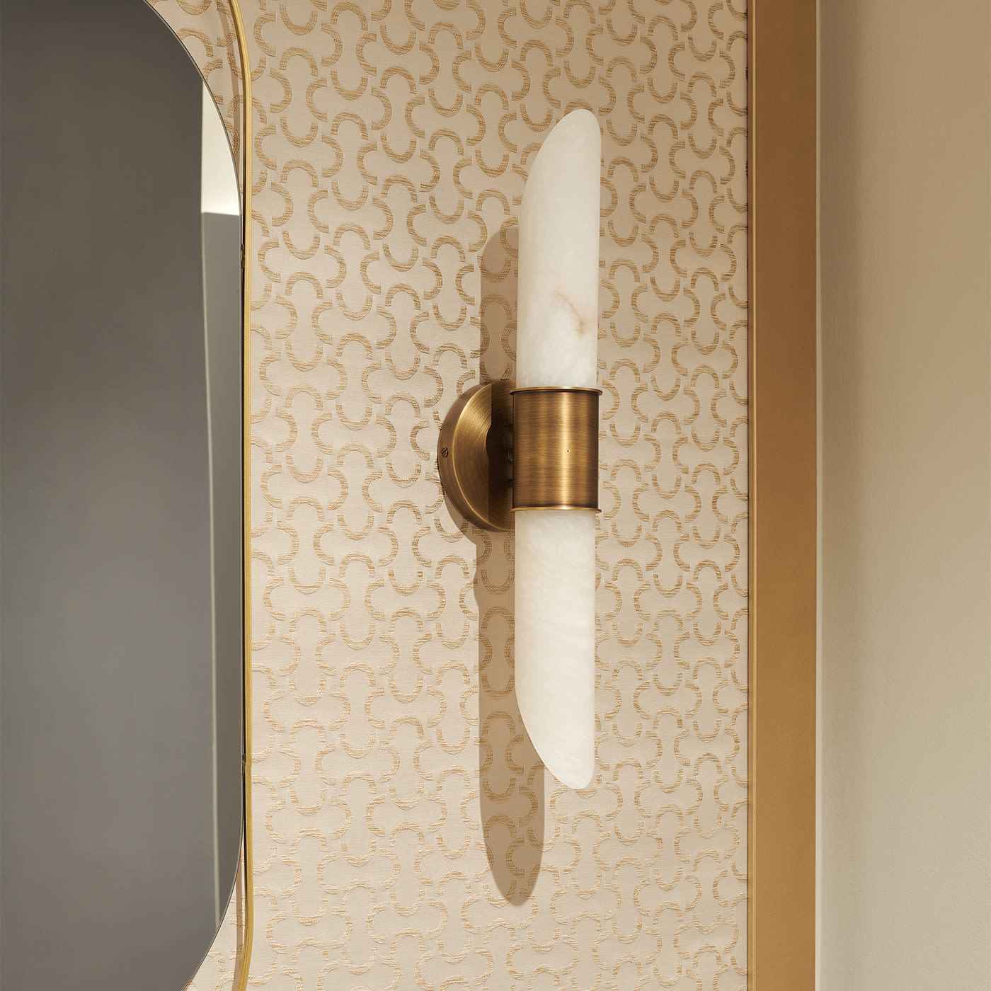 Elsolor Laiton 10cm Blanc Moderne