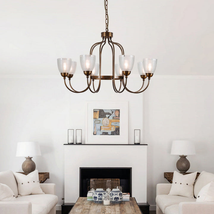 Caraeara Postmodern Luxe Verre Lustre - Neutralighting