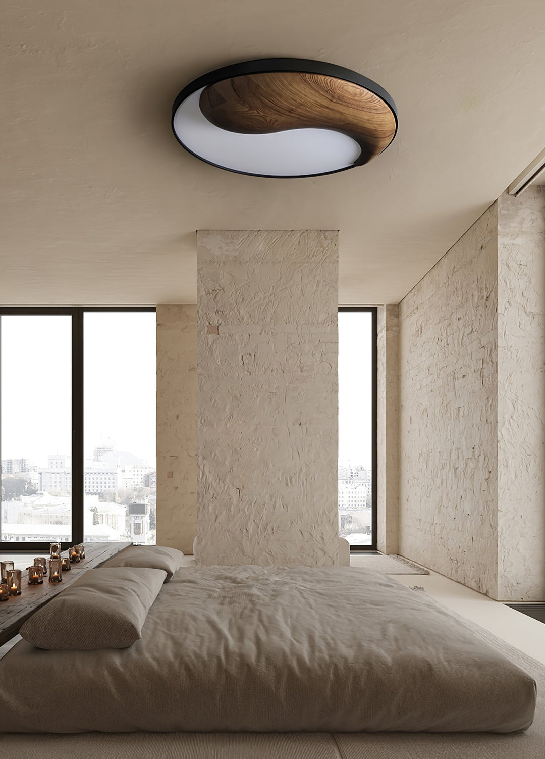 Ivelor Lampe de Plafond en Bois Minimaliste Balance - Neutralighting