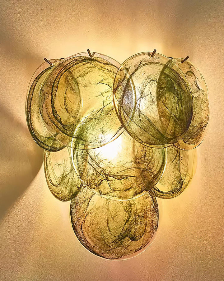 Opalara Applique Murale Coquillage Capiz Rose - Neutralighting