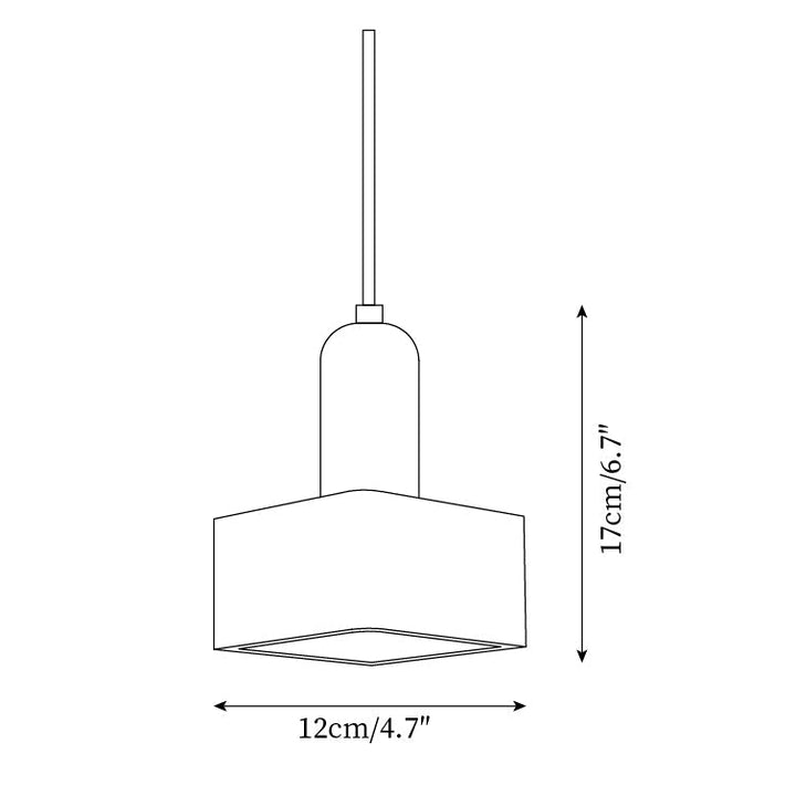 Ritta Suspension Carrée en Travertin - Neutralighting