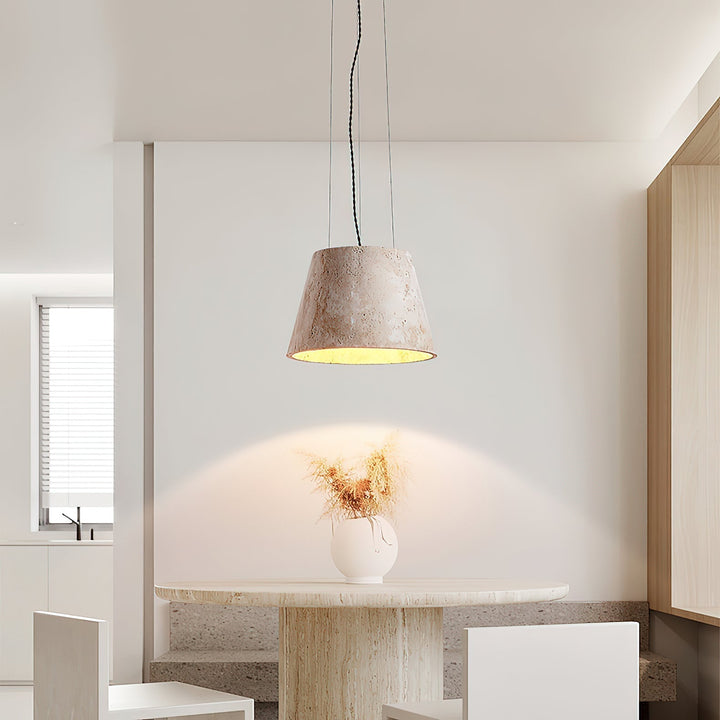 Ovelir Moderne Minimaliste Travertin Suspension - Neutralighting
