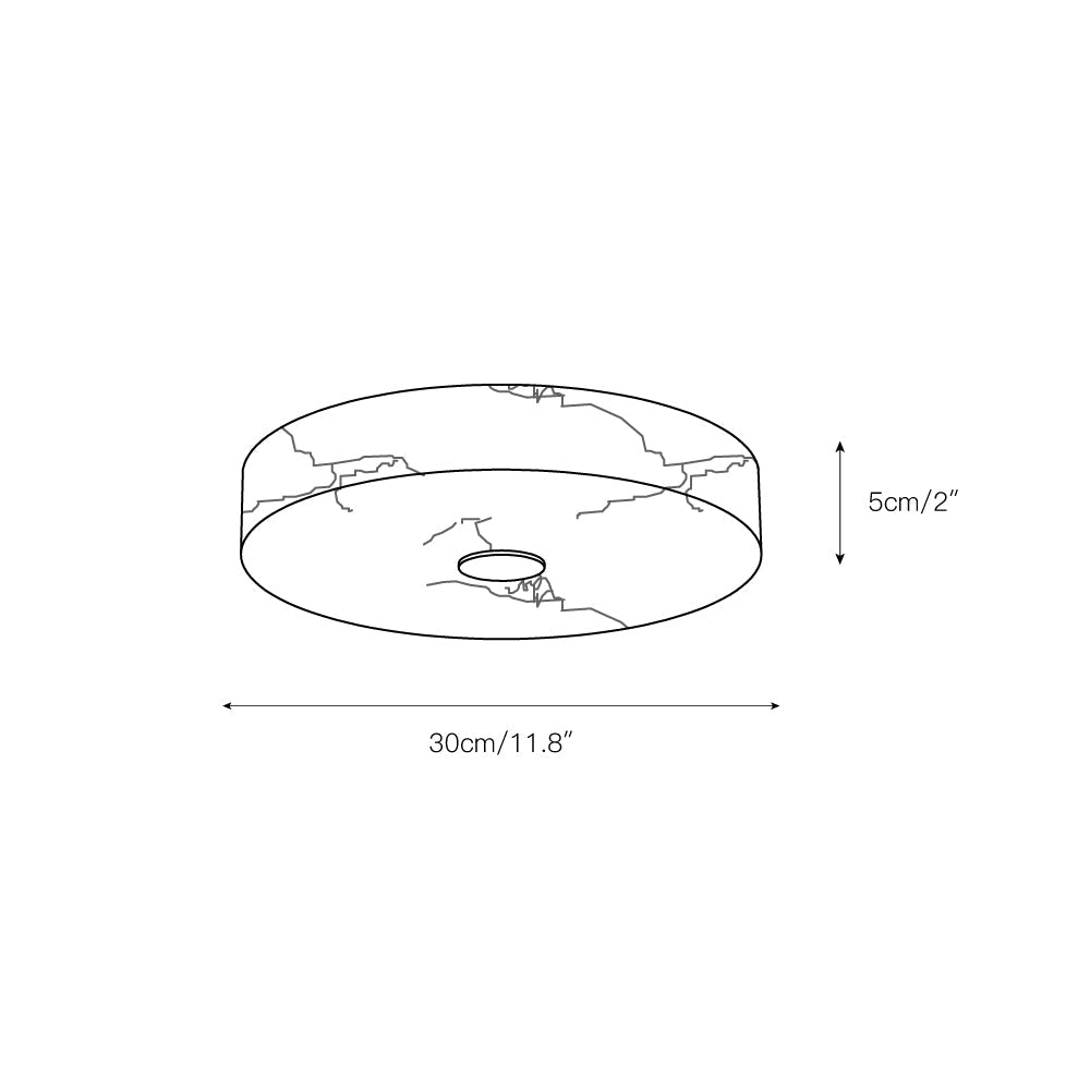 Unorir Moderne Minimaliste Albâtre Plafonnier - Neutralighting