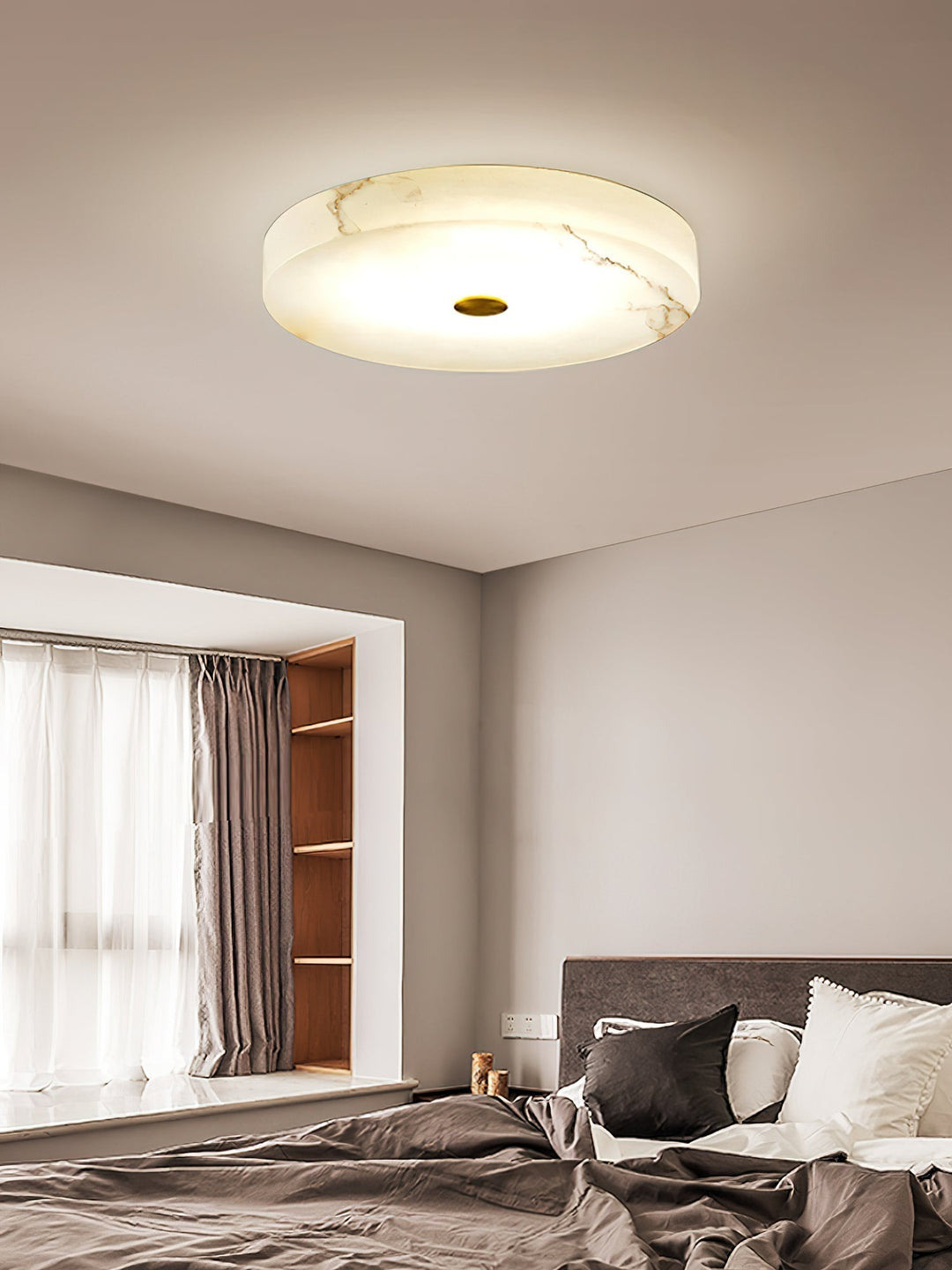 Unorir Moderne Minimaliste Albâtre Plafonnier - Neutralighting