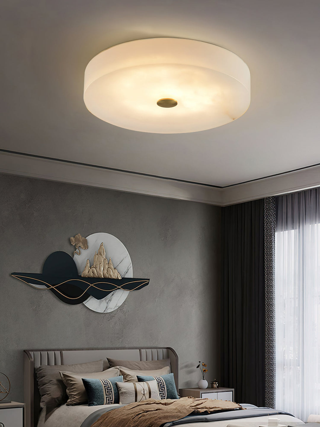 Unorir Moderne Minimaliste Albâtre Plafonnier - Neutralighting