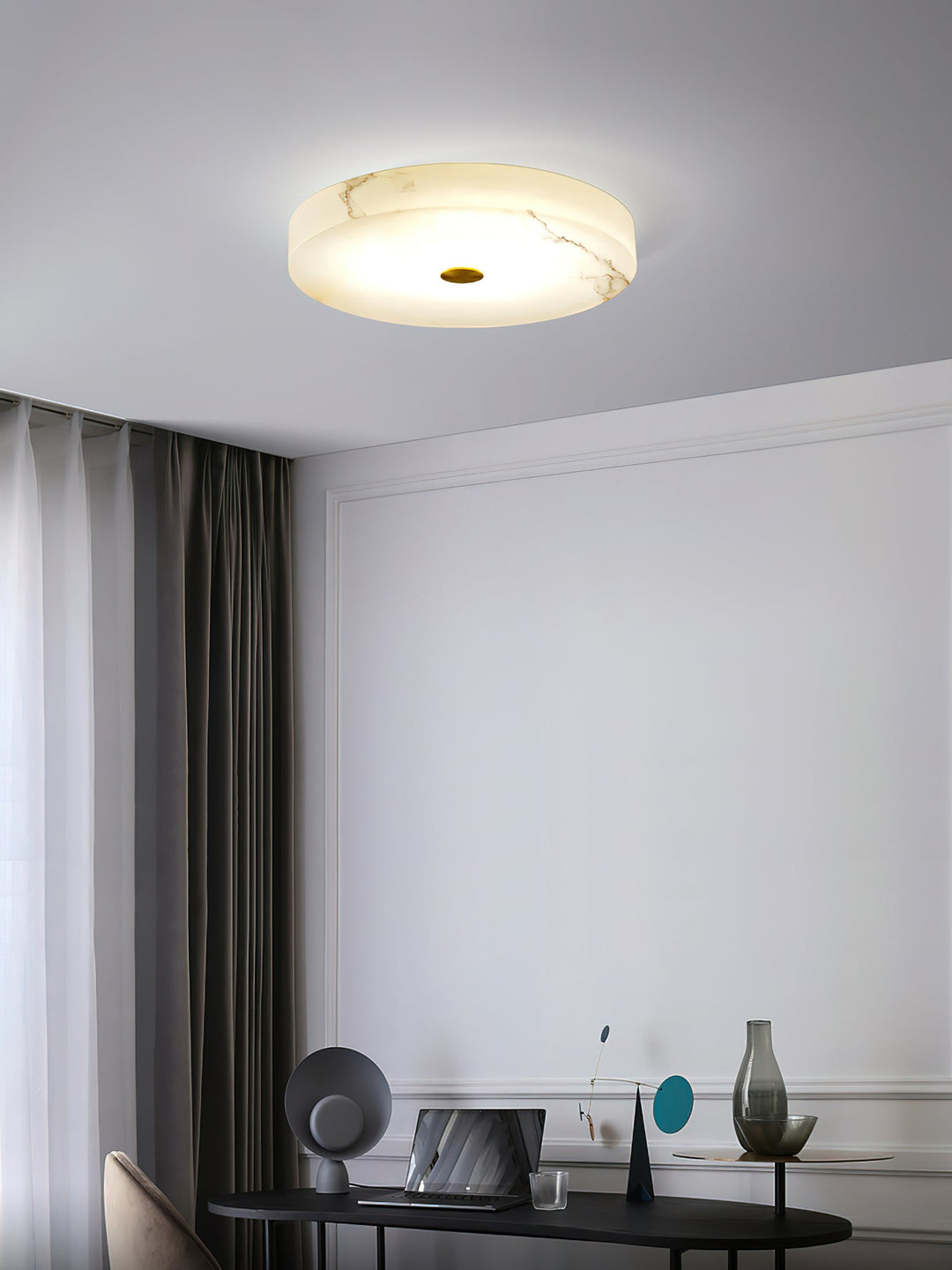 Unorir Moderne Minimaliste Albâtre Plafonnier - Neutralighting