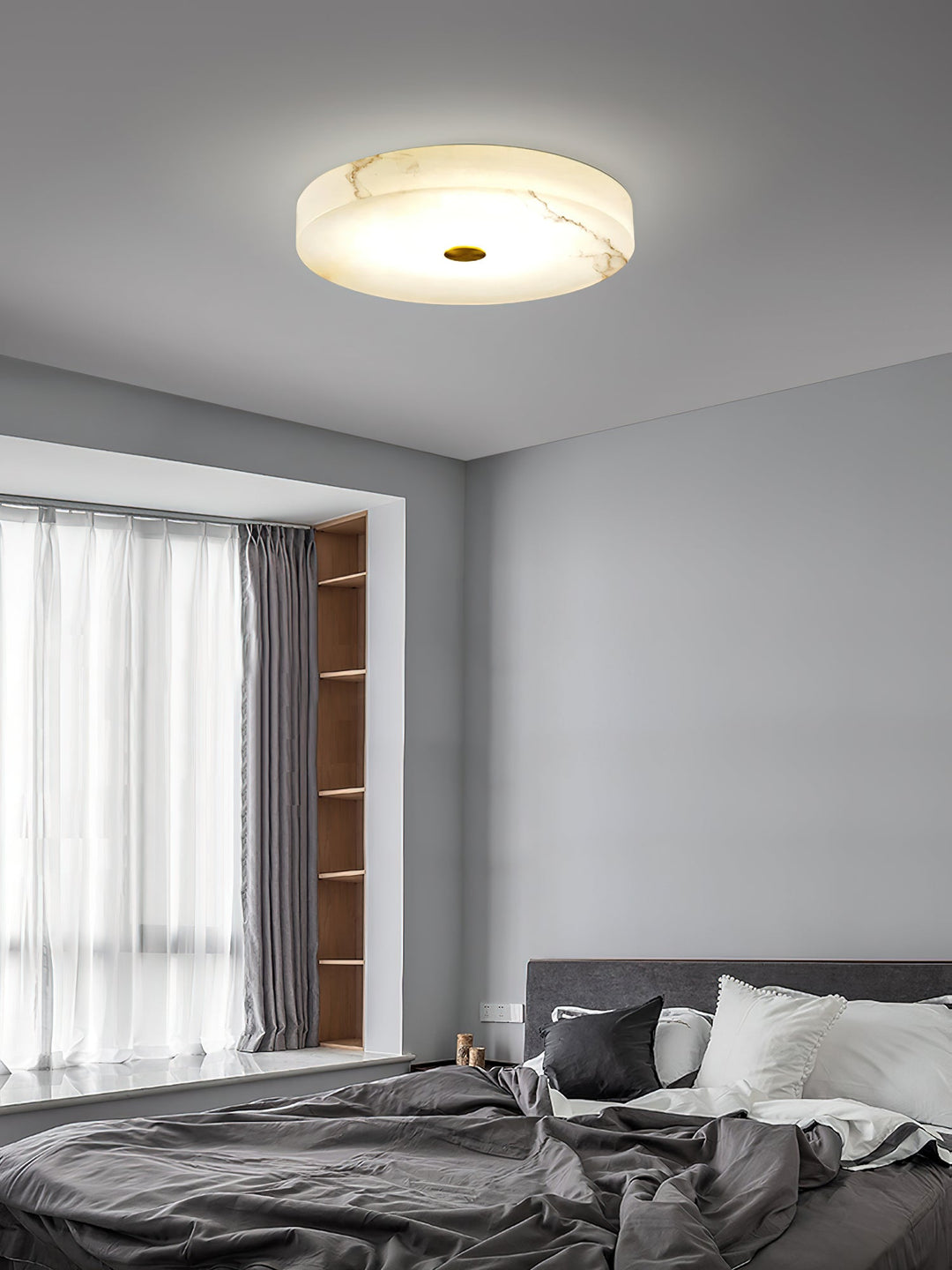 Unorir Moderne Minimaliste Albâtre Plafonnier - Neutralighting