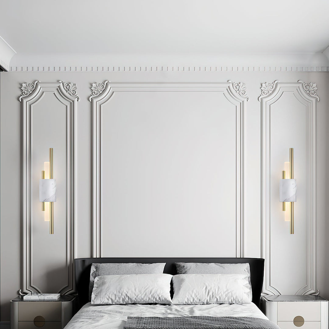 Trista Premium Nordic Art Plug In Marble Wall Light - Neutralighting