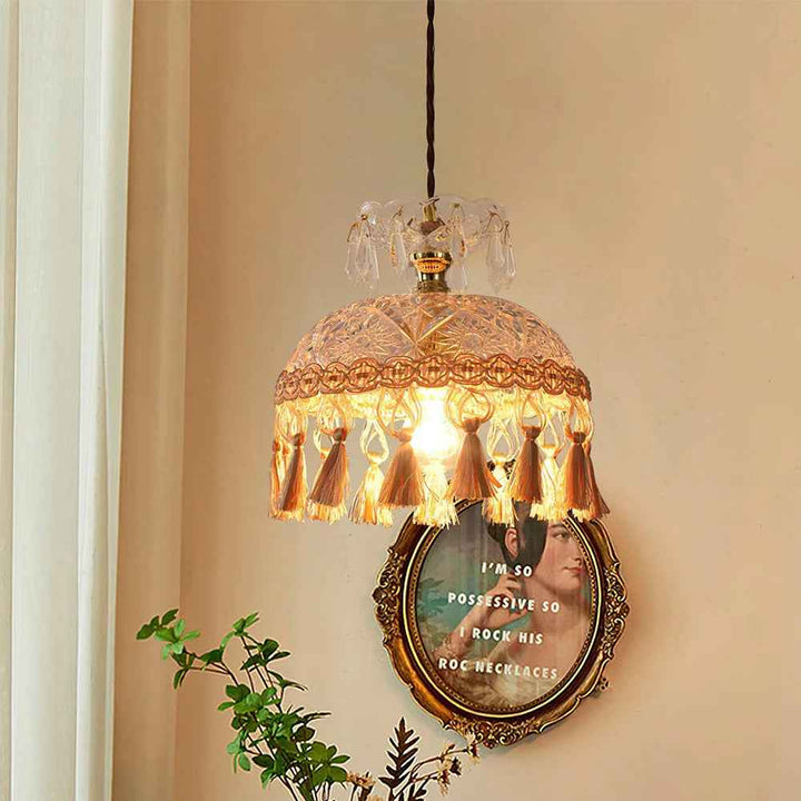 Tiffany Français Médiéval LED Suspension Verre Salon/Chambre À Coucher - Neutralighting