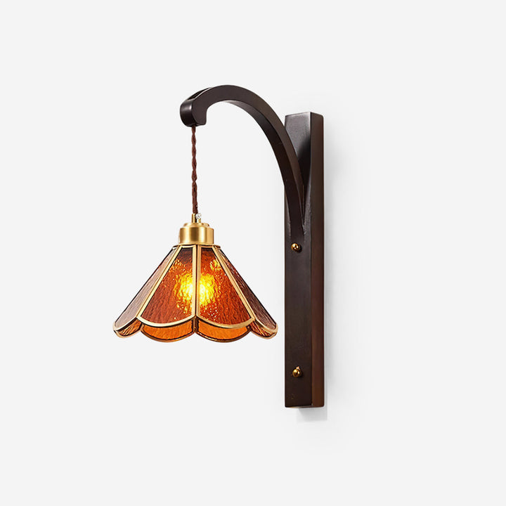 Clario Applique Murale Tavelle Verre Fleur - Neutralighting