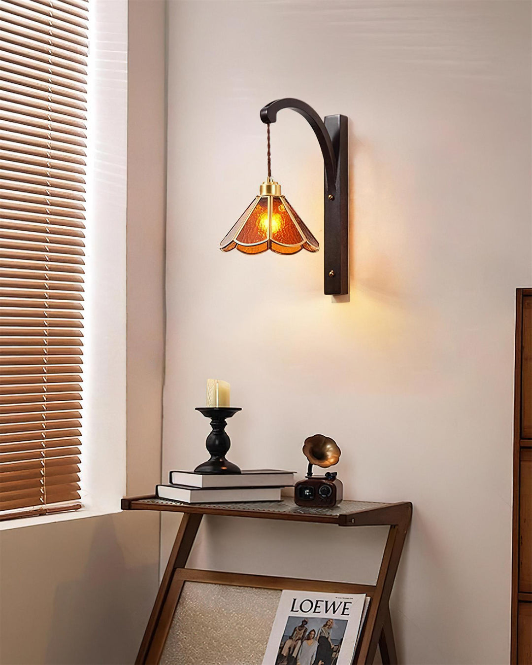 Clario Applique Murale Tavelle Verre Fleur - Neutralighting