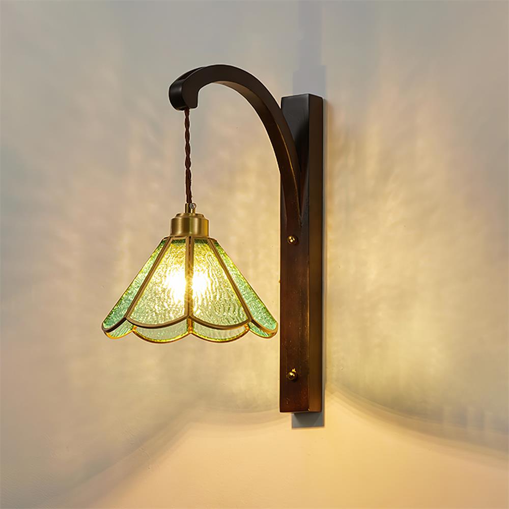 Clario Applique Murale Tavelle Verre Fleur - Neutralighting
