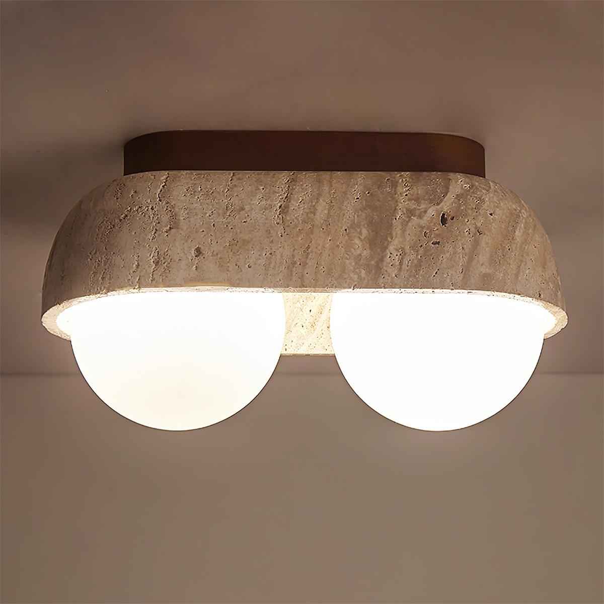 Ritta Verre 27cm Beige LED 40W