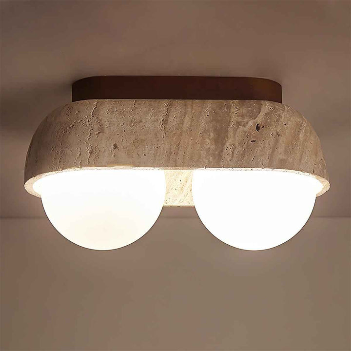 Ritta Verre 27cm Beige LED 40W