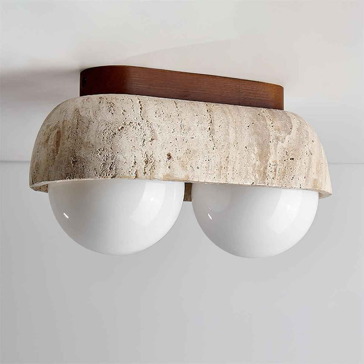 Ritta Verre 27cm Beige LED 40W